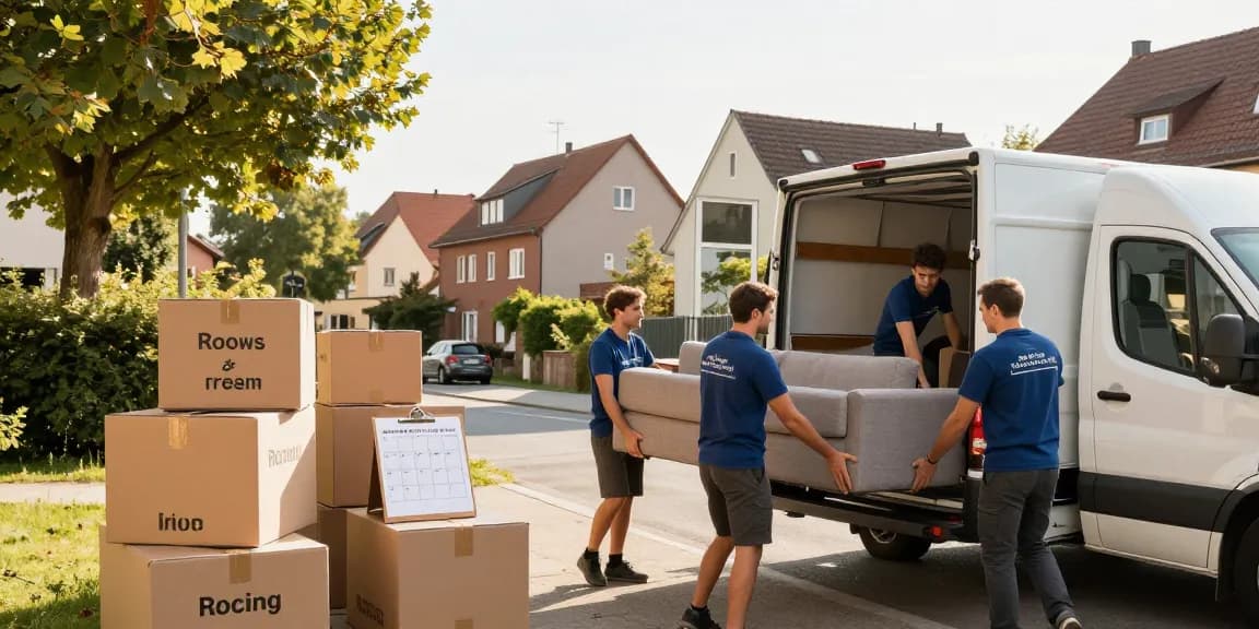 Umzugsunternehmen Bruchsal transportiert Möbel sicher und zuverlässig in einer freundlichen Wohnumgebung.