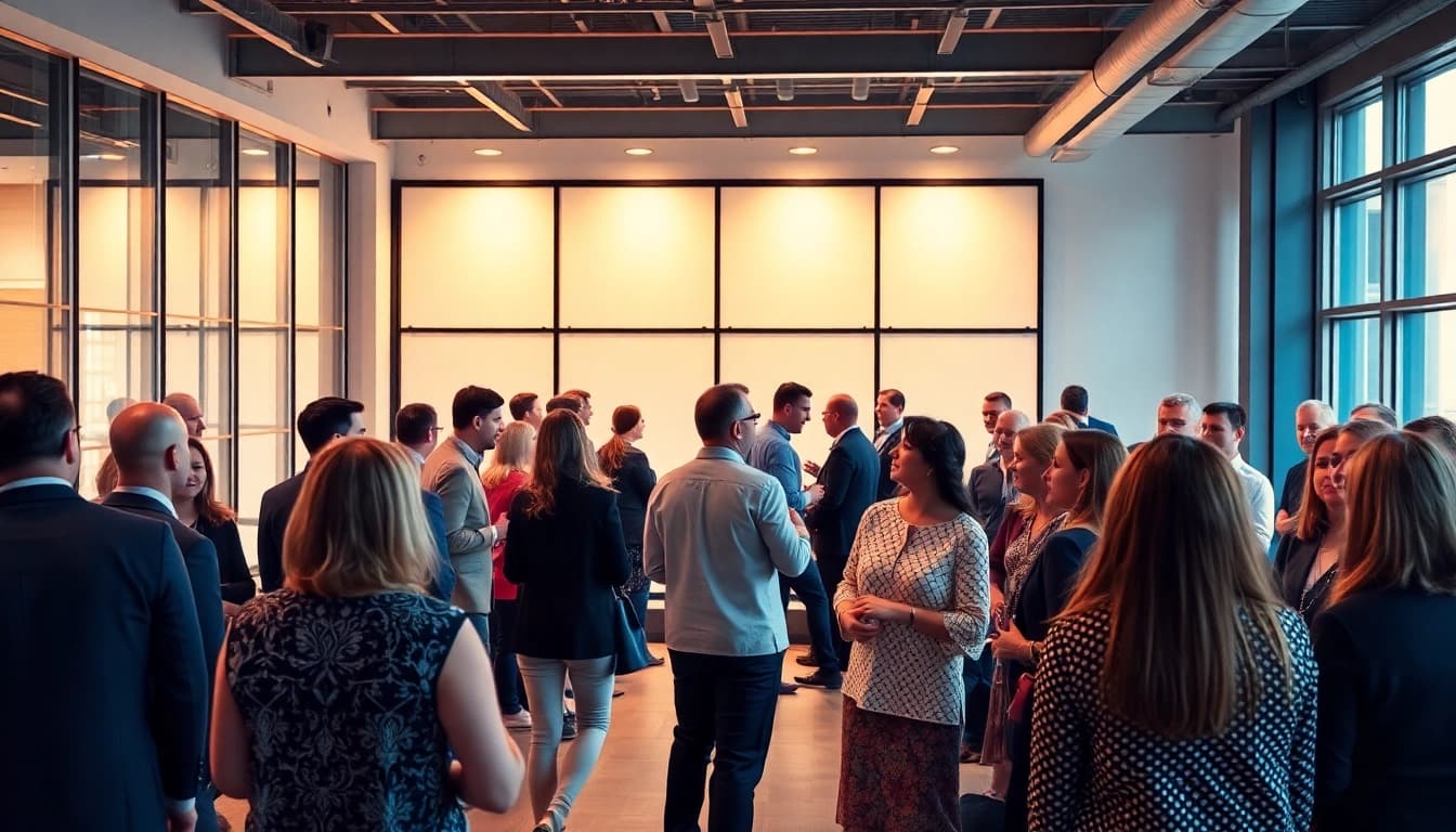 Networking-Event zur Jobsuche: Job durch Networking finden in einer einladenden Umgebung.