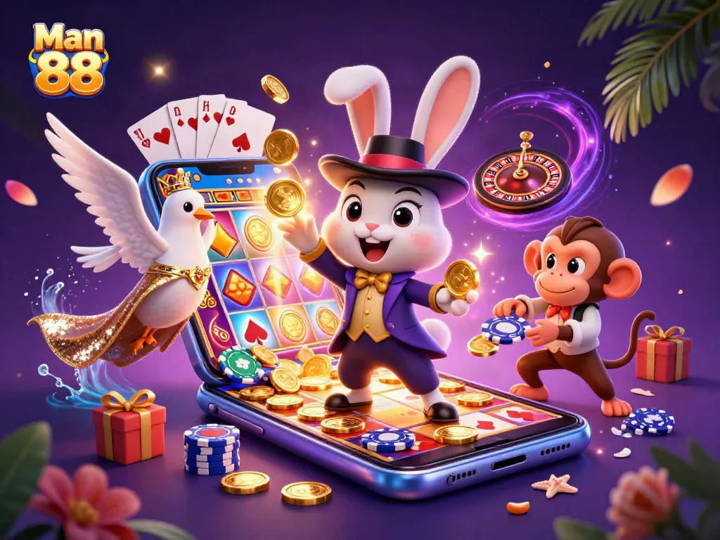 Experience the thrill of gaming at Man 88 with magical wins, playful characters, and vibrant graphics.