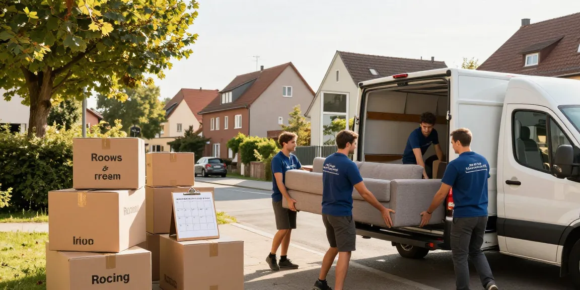 Umzugsunternehmen Bruchsal transportiert Möbel sicher und zuverlässig in einer freundlichen Wohnumgebung.