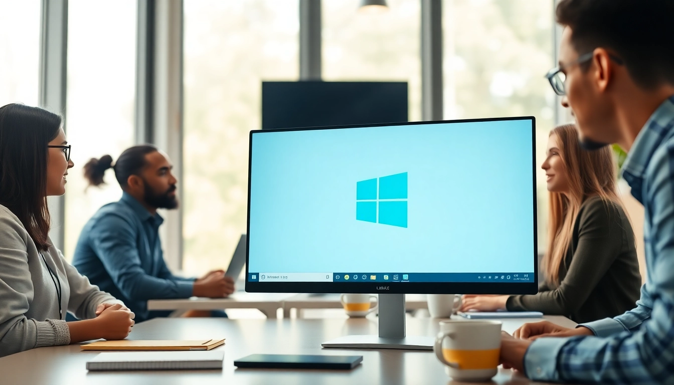 Windows 11 Enterprise LTSC 2024 Lizenz kaufen auf einem Bildschirm in einem modernen Büro