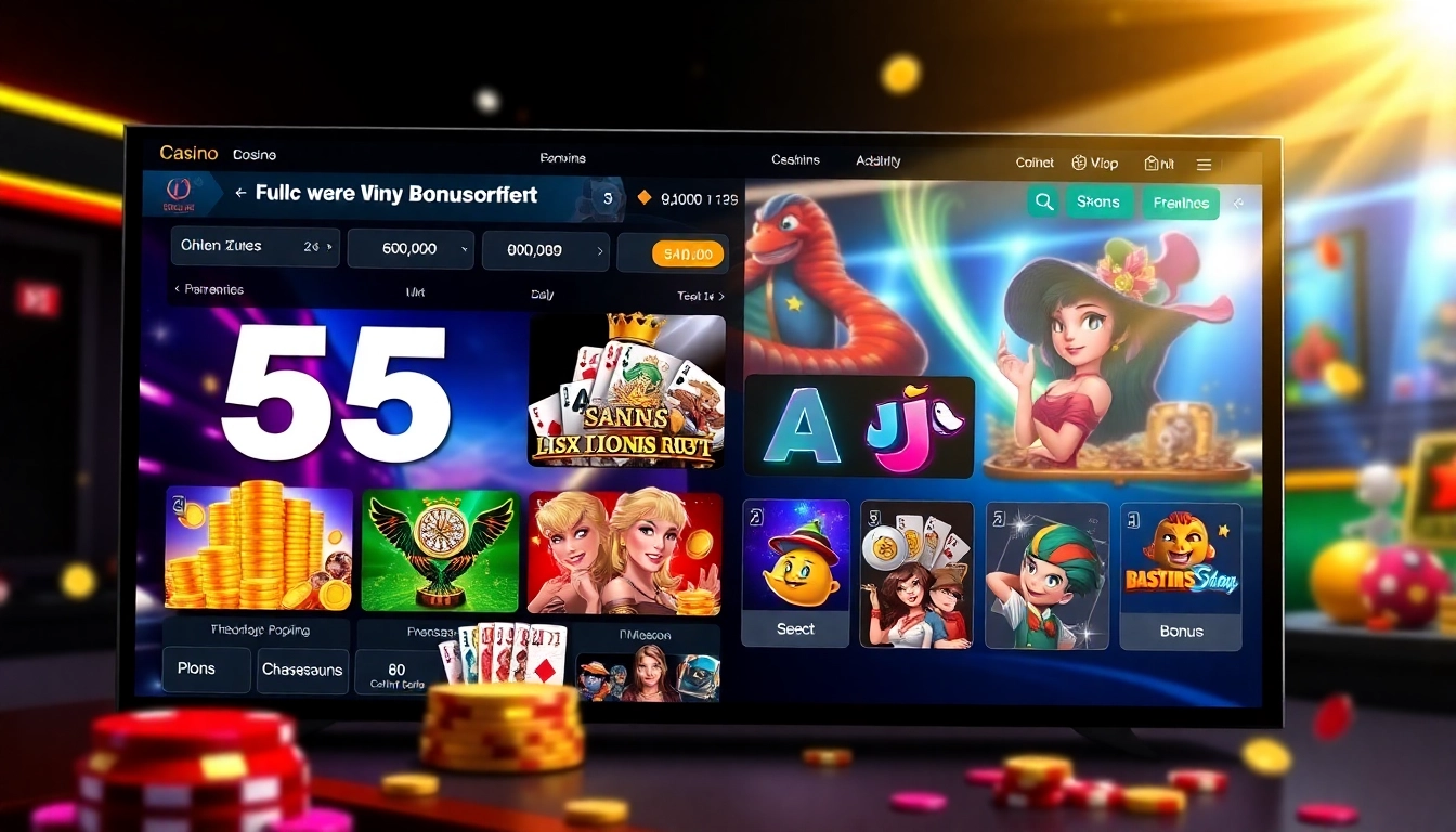 Aktuelles Angebot für casino bonus ohne einzahlung neu, das eine Vielzahl neuer Boni in einem modernen Online-Casino präsentiert.