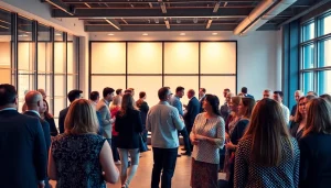 Networking-Event zur Jobsuche: Job durch Networking finden in einer einladenden Umgebung.