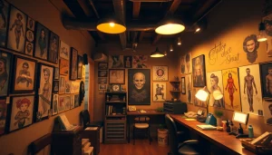 Artistic tattoo designs in Tattoo Studio München showcasing unique styles and talented artists.