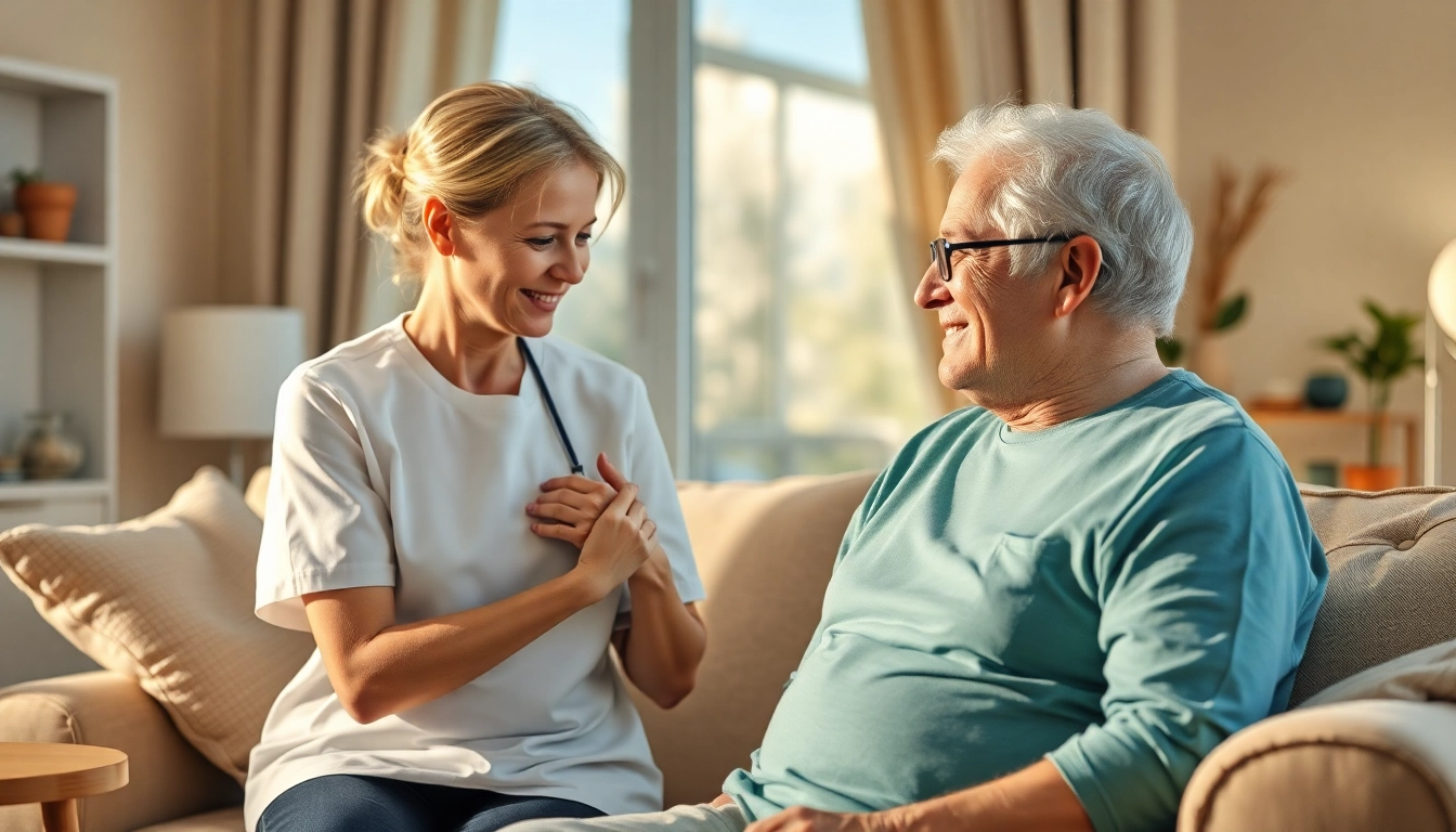 Pflegedienst unterstützt Senioren im Alltag mit liebevoller Hilfe.