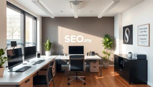 Optimieren Sie Ihre Website mit den Dienstleistungen von SEO.my durch eine inspirierende Büroatmosphäre.