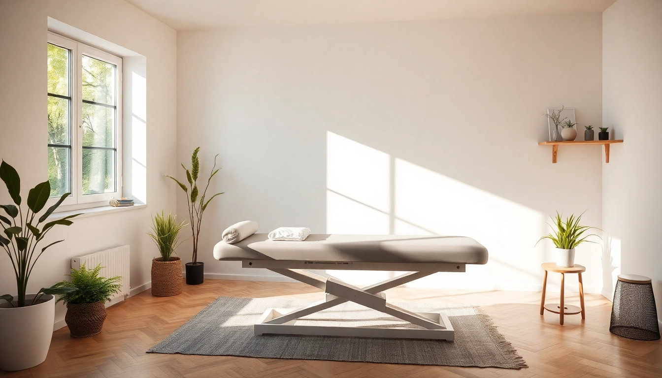 Behandlungsliege elektrisch verstellen und komfortable Positionen für Therapiestunden anpassen