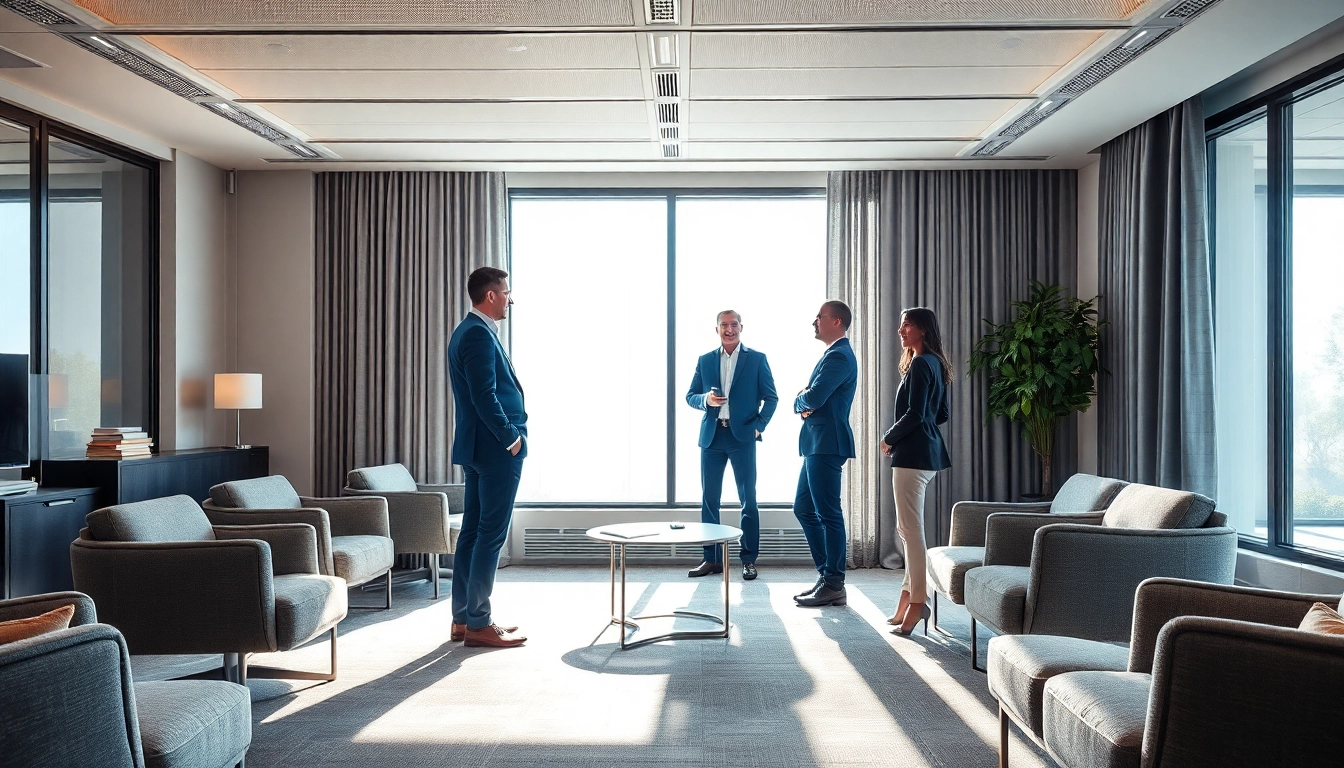 Professionelles Team-Beratungsgespräch in einem modernen Büro in München, Headhunter München.