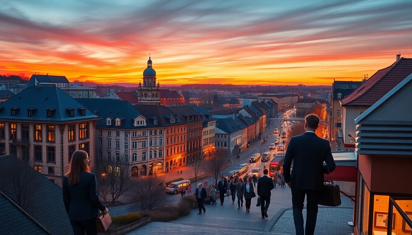 Professionals networking in Erfurt, showcasing the skills of Headhunter Erfurt.