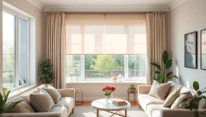 Genieße das Licht mit einem Plissee ohne Bohren, das stilvoll und bohrfrei am Fenster befestigt ist.