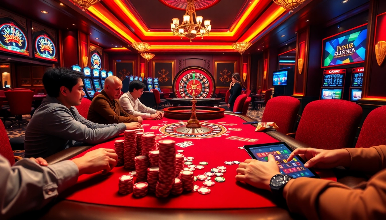Experience the thrill of gambling at https://j88.gives/ with exciting poker gameplay and vibrant casino ambiance.