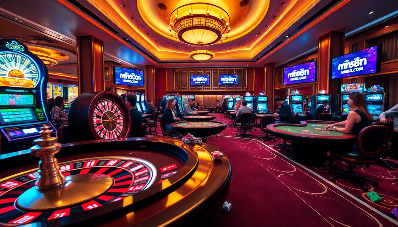 Experience the thrill of MM88.COM with vibrant casino visuals showcasing exciting gameplay.