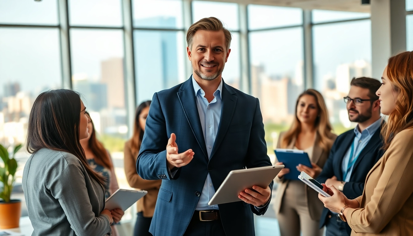Headhunter Schweiz vermittelt erfolgreich Bewerber in einem modernen Bürosetting.