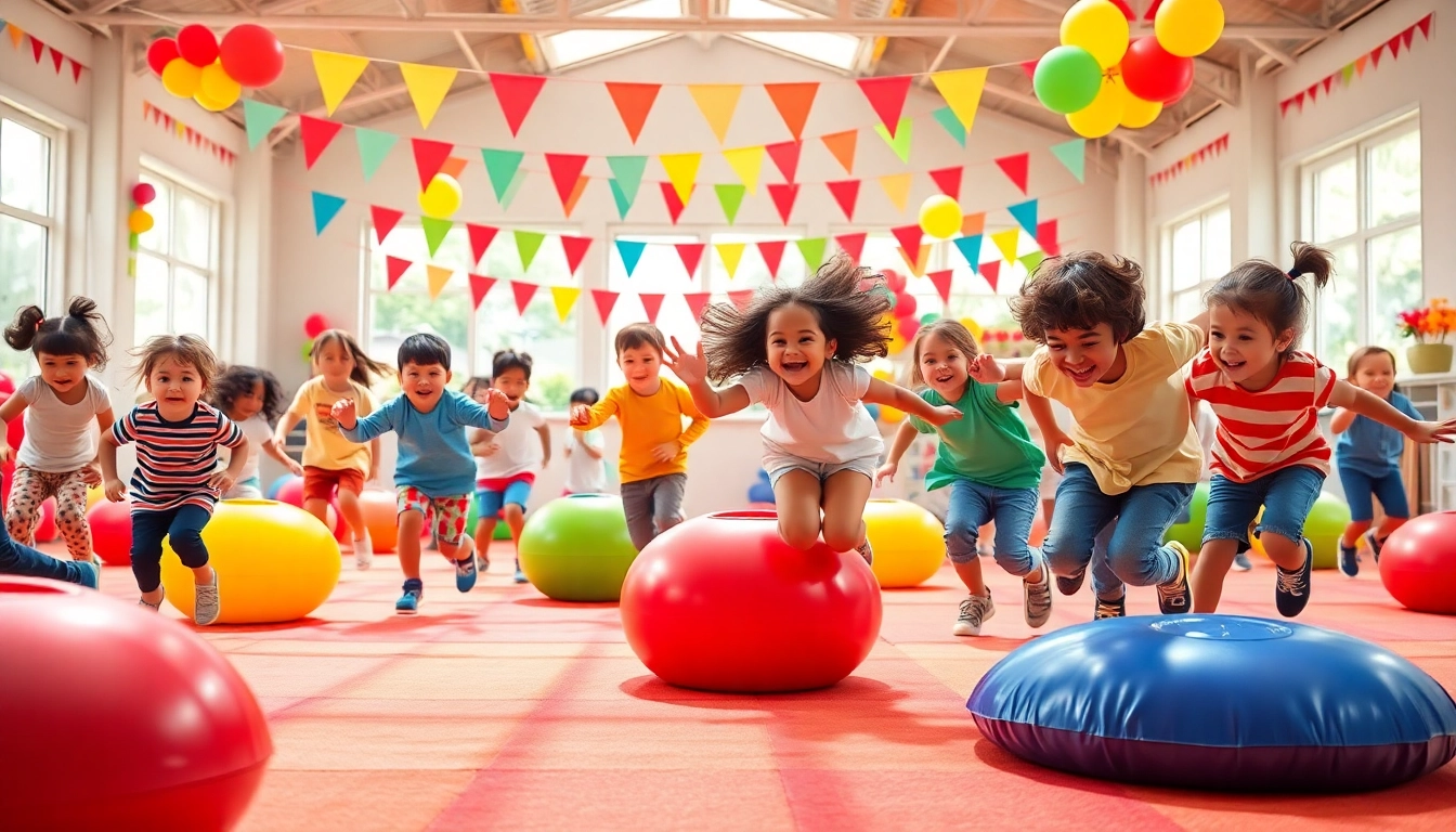 Hier klicken und informieren, Kinder spielen gemeinsam Bewegungs spiele mit Freude und Energie.
